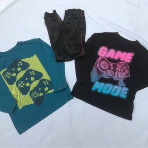 Boys Size 7/8 Bundle, Two Long Sleeve Tees + Puma Pants